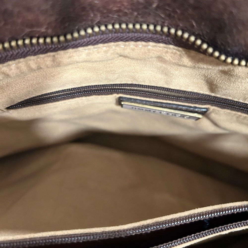 Jimmy Choo Brown Shoulder Bag with Silver Hardware - Picture 8 of 10